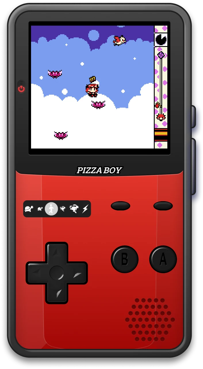 Pizza Boy C Game Boy Color emulator running on an Android phone